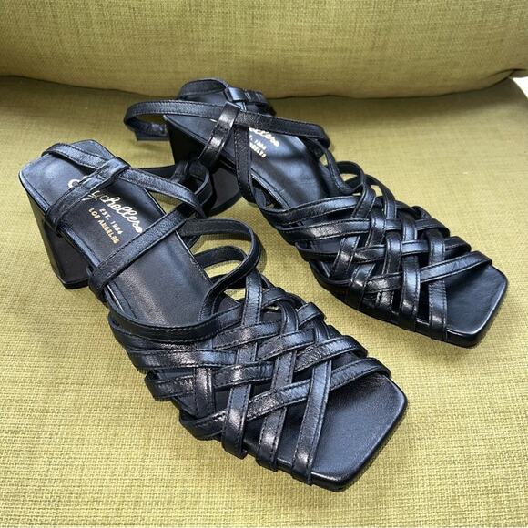 Seychelles NEW Charter Black Strappy Sandals with Block Heel Women’s Size 6.5 - Picture 2 of 10